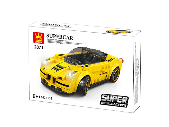 Super Car Sárga Sportkocsi
