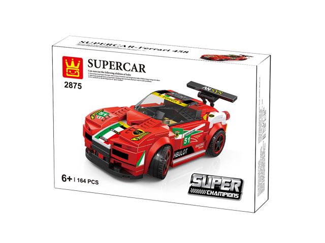 Super Car Piros Túrakocsi