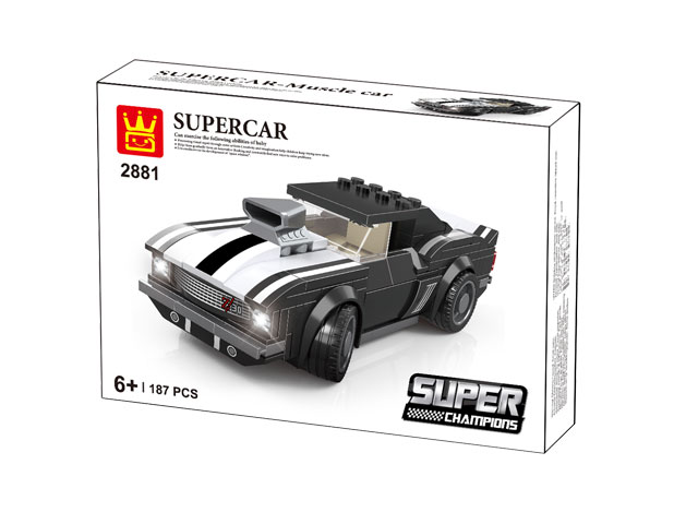 Super Car Fekete Sportkocsi